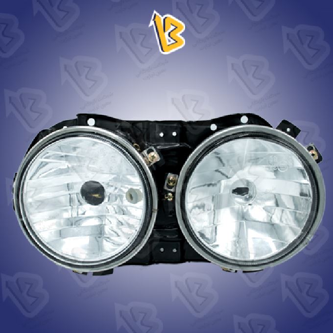 مجموعه چراغ جلو با کاسه و لامپ سایپا 706426 وارتا