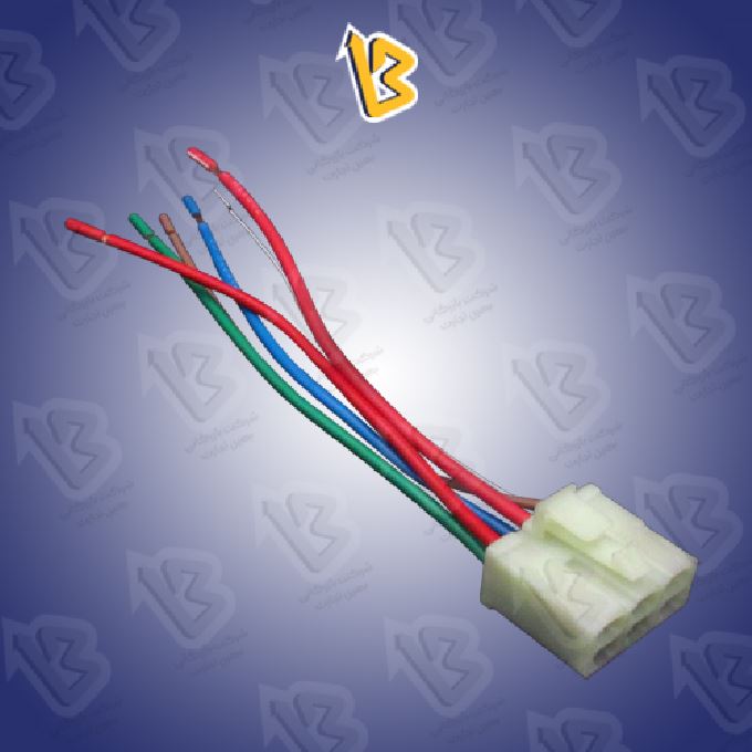 سوکت سویچ استارت سایپا شرکتی/خطر عقب 6 سیم