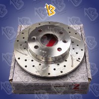 دیسک چرخ جلو تیبا توربو / شیاردار (چپ و راست) زرین قطعه