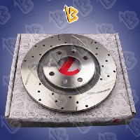 دیسک چرخ جلو پژو 405 شیاردار زرین قطعه